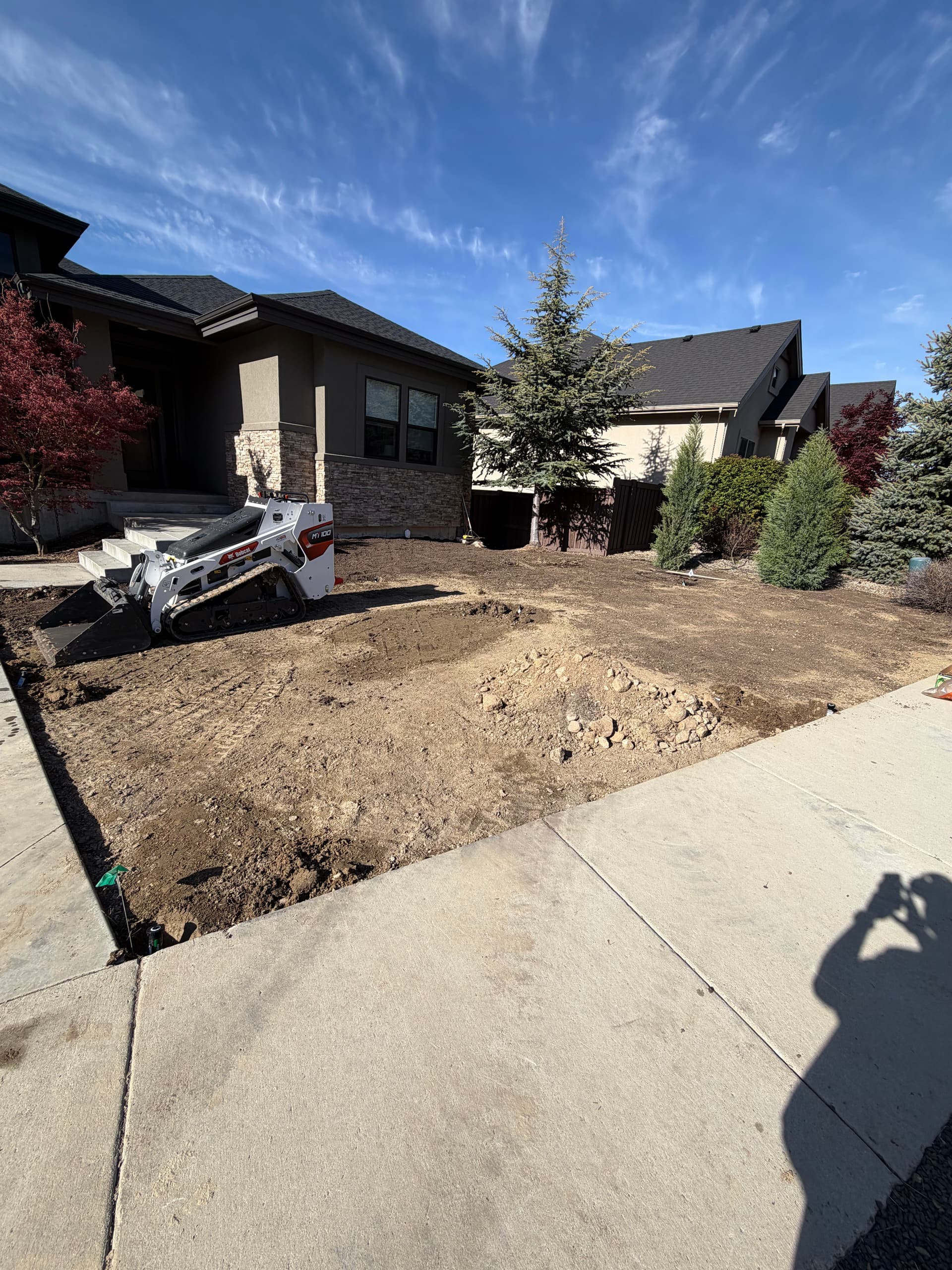 Gallery photos for SE Boise Front Yard Gets Sod, Boulders, and a Cleaner Layout: Image #2