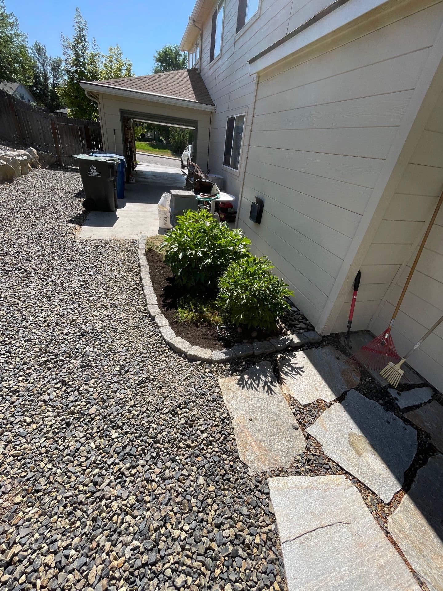 Stunning Stone Edging and Garden Transformation
