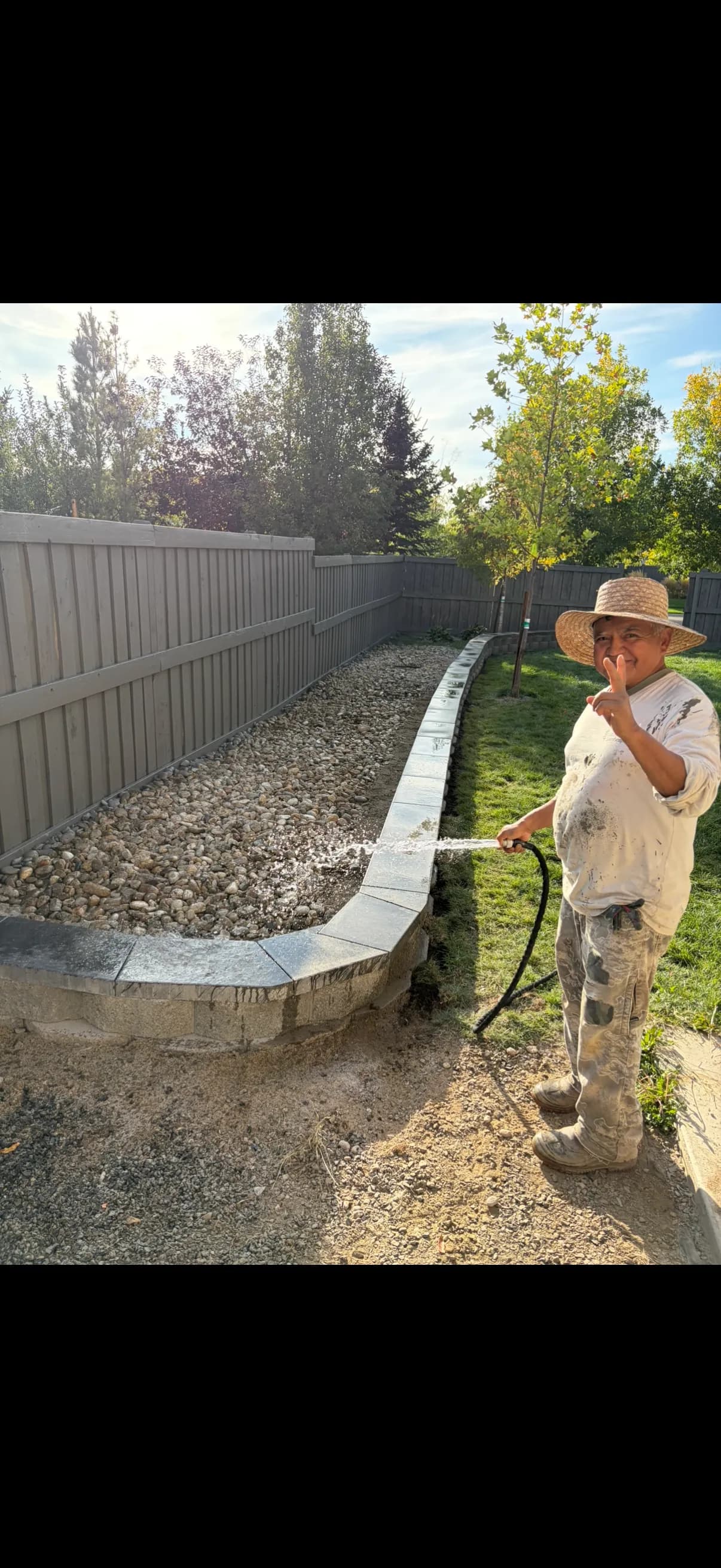 Gallery photos for Retaining Wall and Gravel Bed Fix That Actually Holds: Image #4