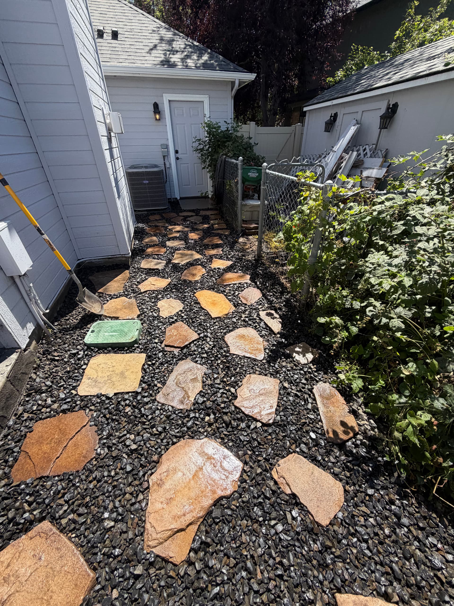 Gallery photos for Raised Garden Beds and Flagstone Path Replace a Neglected Backyard Corner: Image #4