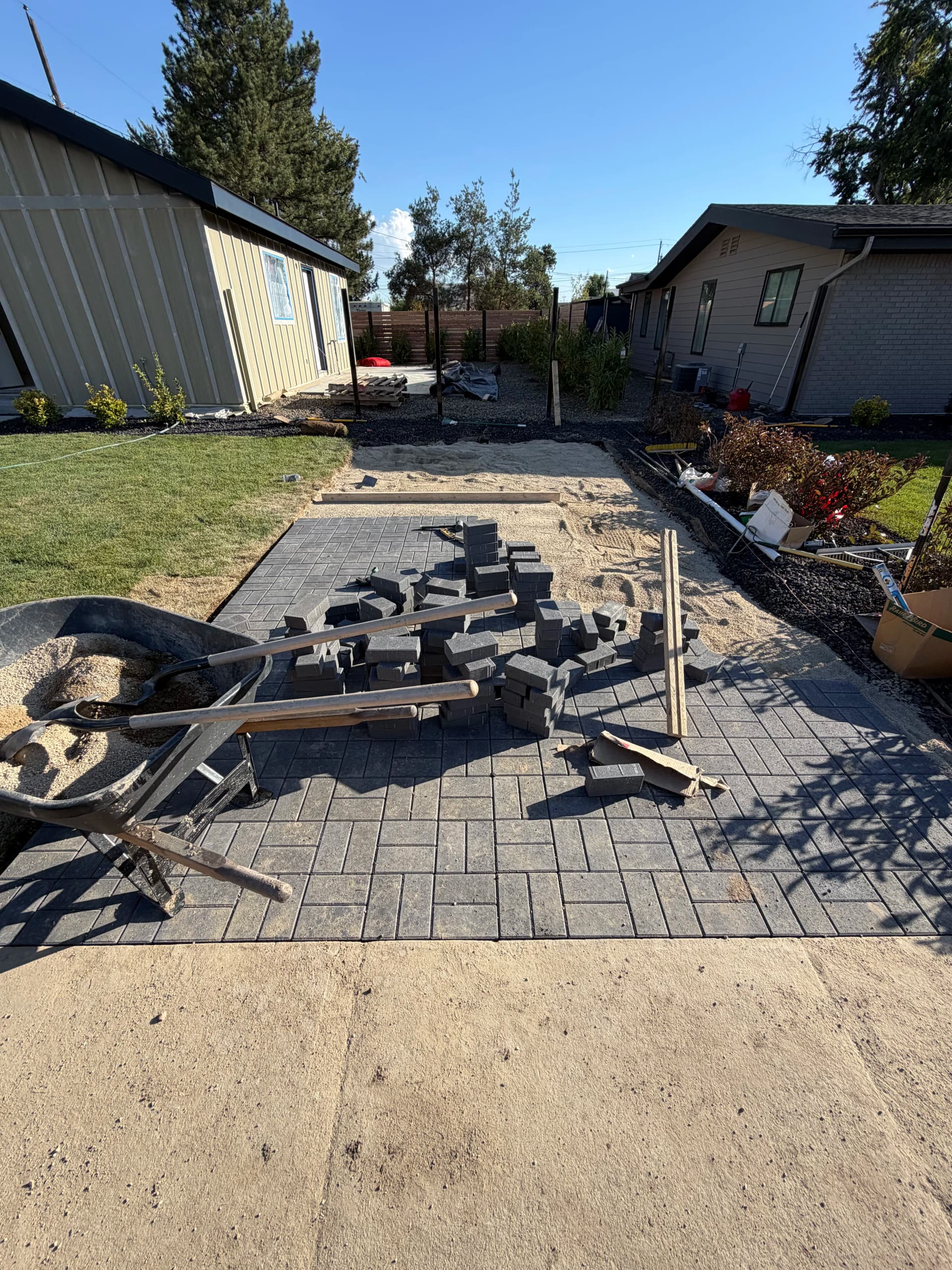 Gallery photos for New Construction Paver Driveway and Patio Done Right: Image #3
