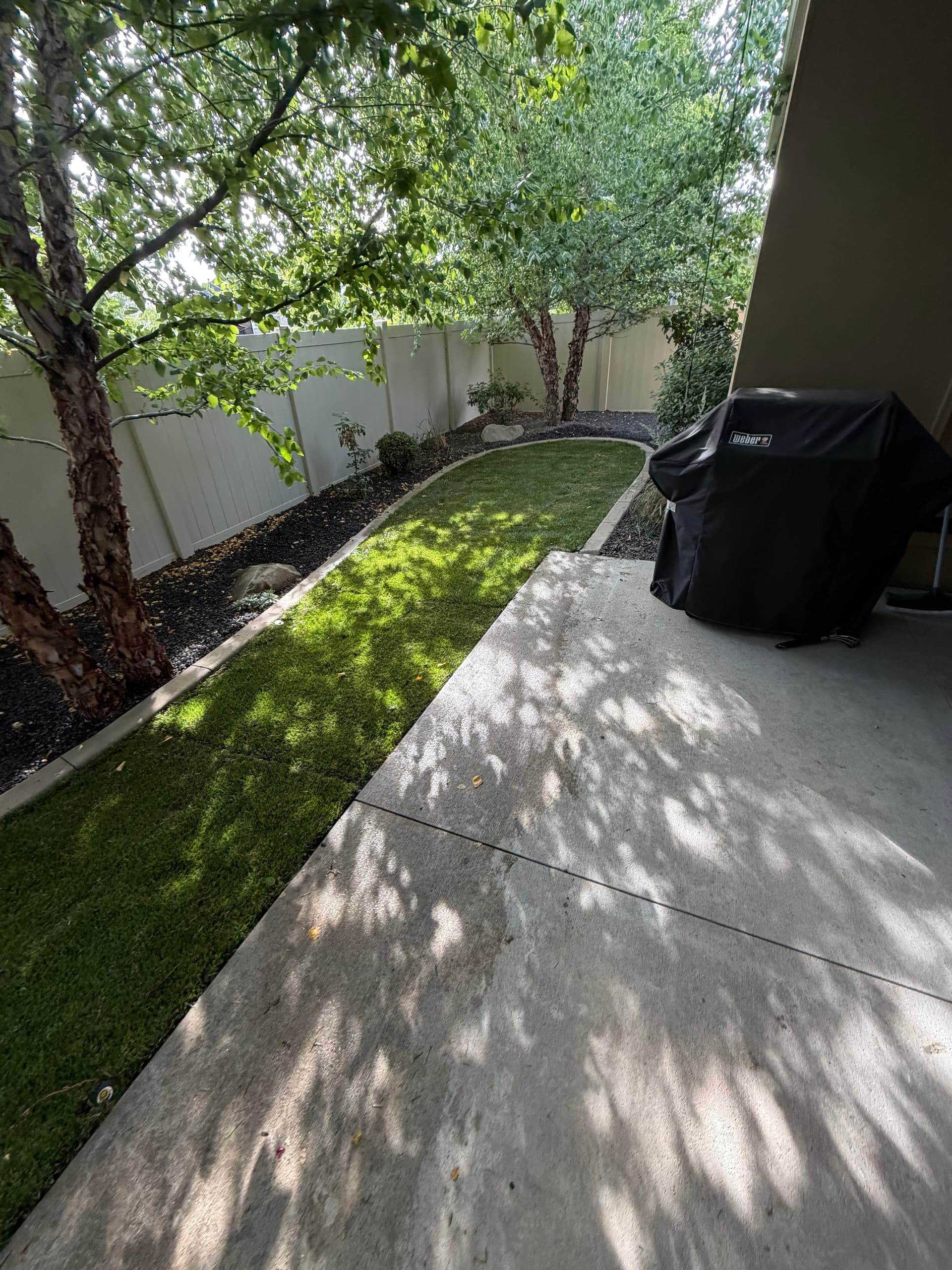 Gallery photos for Old Artificial Turf Out, Natural Sod and Sprinklers In: Image #1