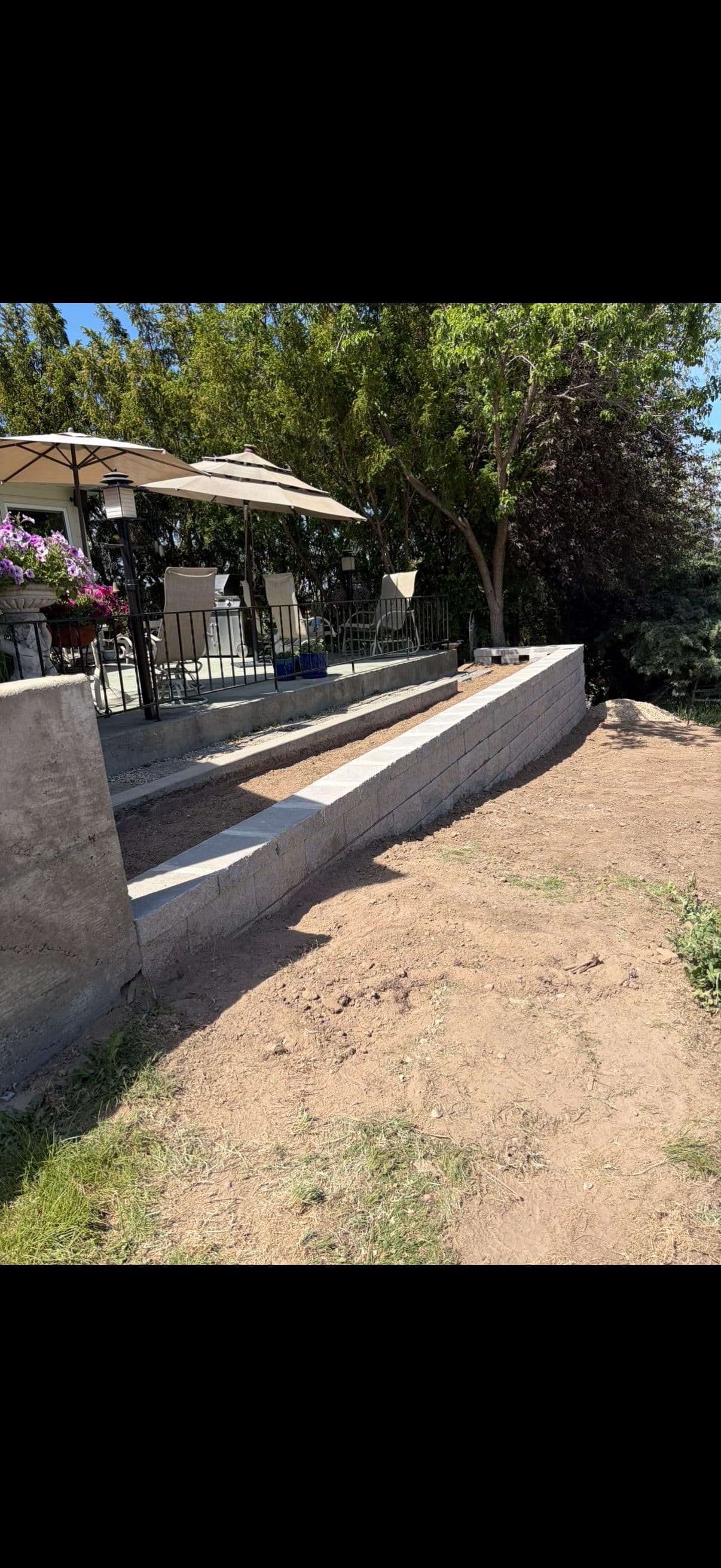 Failing Retaining Wall Replaced With Block Built to Last image