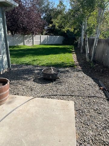 Gallery photos for Transformative Rock and Sod Makeover in Backyard: Image #2