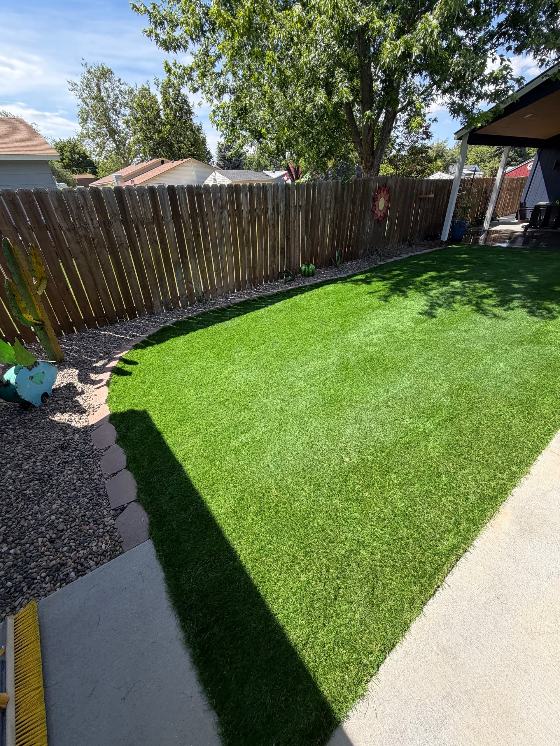 From Patchy Dirt to Lush Green with Artificial Turf image